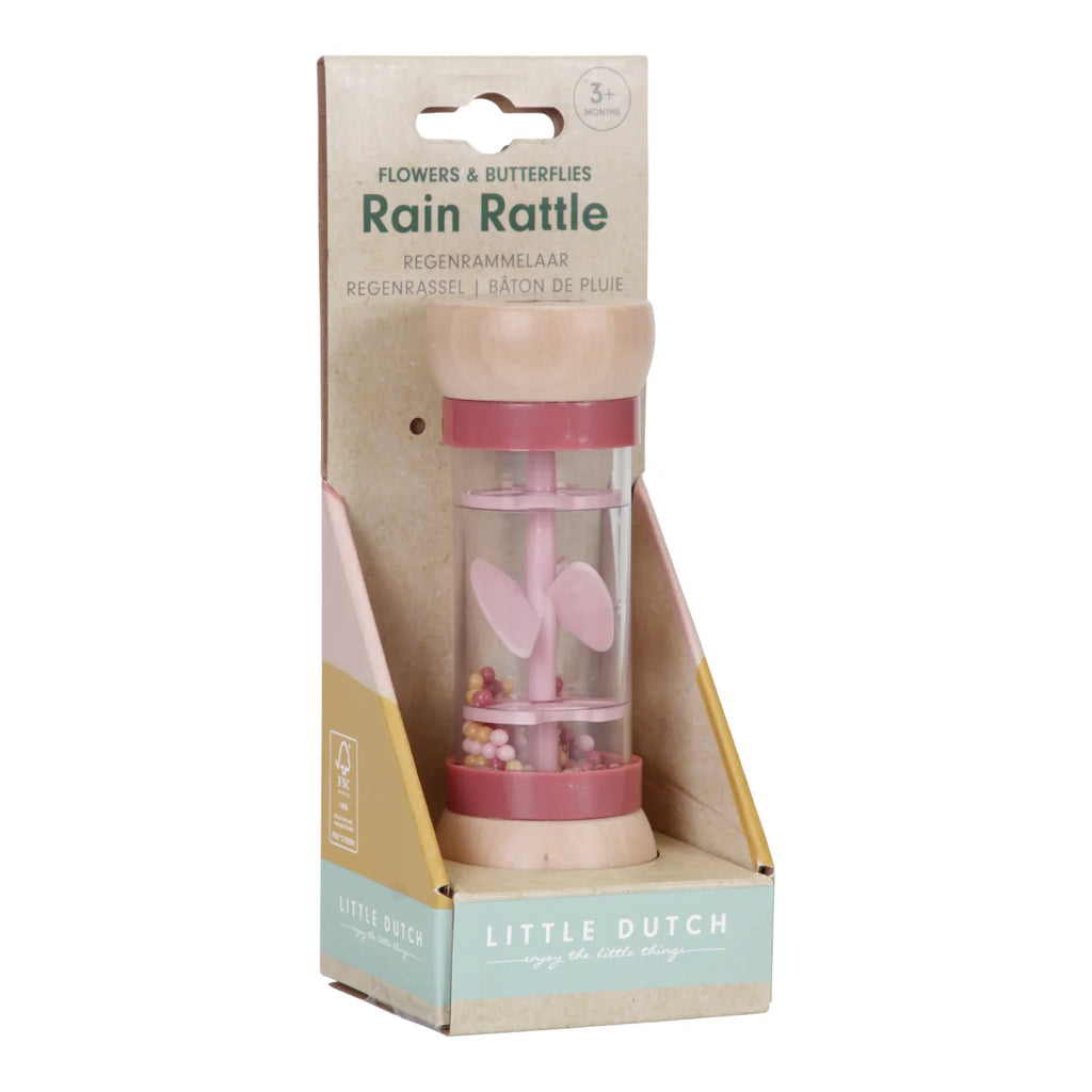 Little Dutch - Rain Rattle Pink