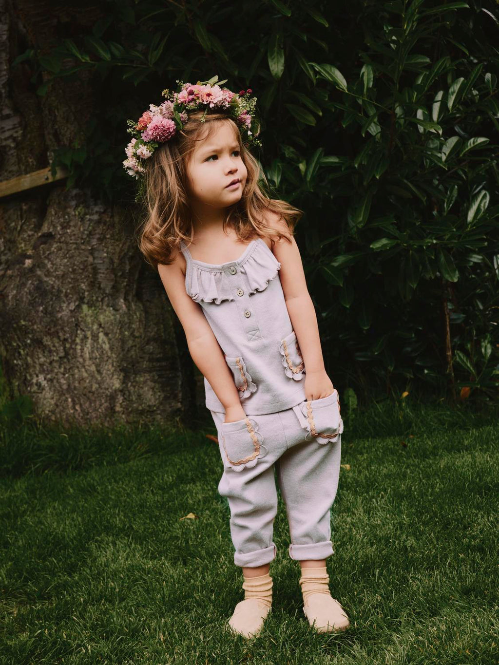 Lil Atelier Heather Pants Fawn