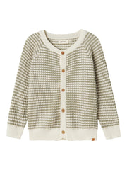 Lil Atelier Halma Knit Cardigan Seagrass