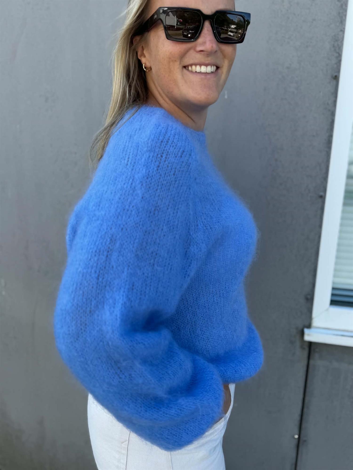 Pepper Lova Mohair Lys Sterk Blå