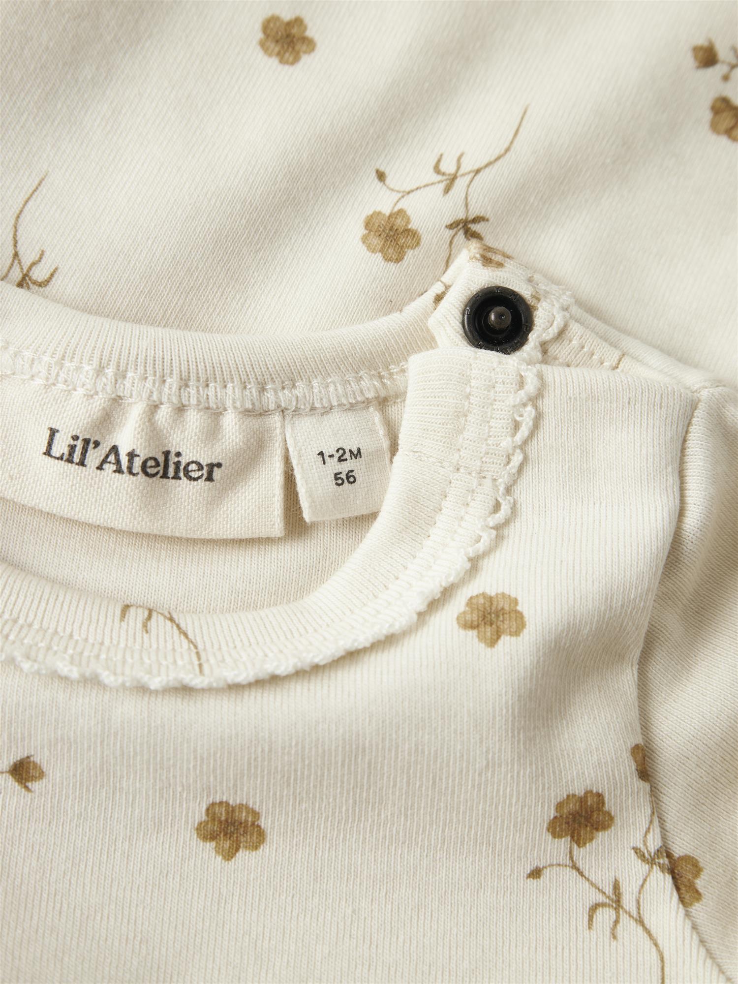 Lil Atelier LAYO SIG LS SLIM BODY Yellow Flowers
