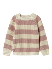 Lil Atelier EMLEN LS KNIT STRIPES Withered
