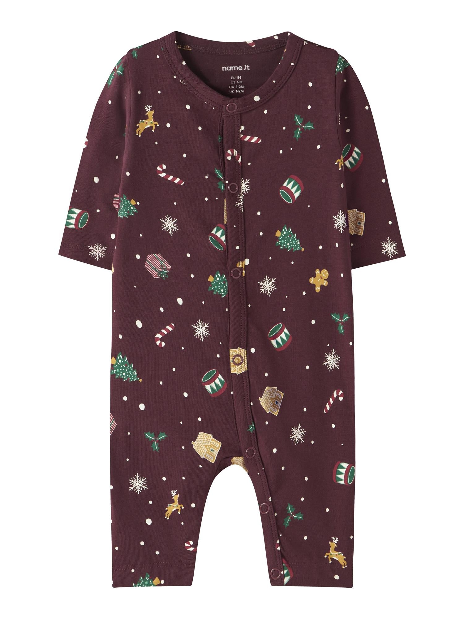 VISMAS LS NIGHTSUIT aw25 Burgundy
