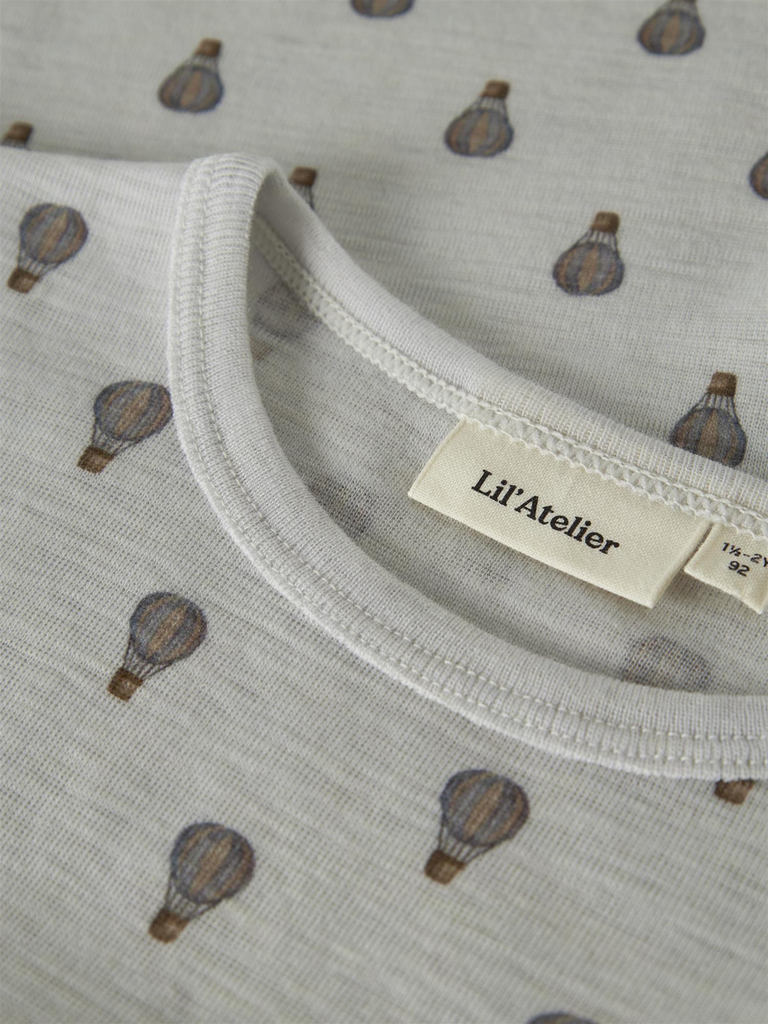 Lil Atelier NOEL NOR WOOL LS SLIM TOP Airbaloon
