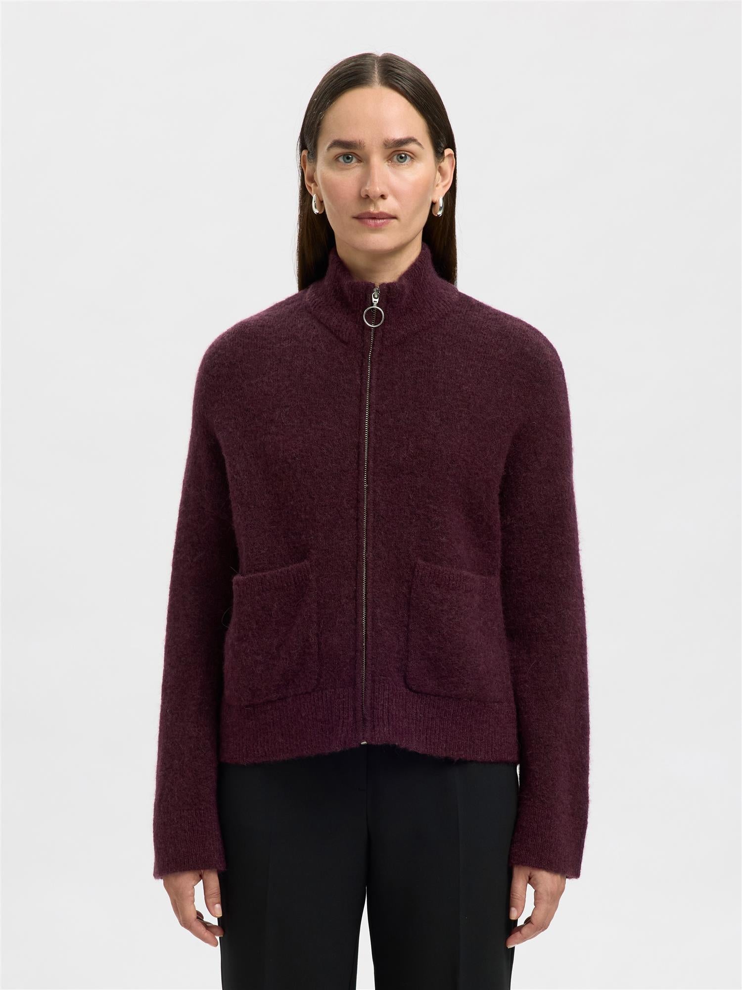 Selected SIA RAS  ZIPPER CARDIGAN FIG