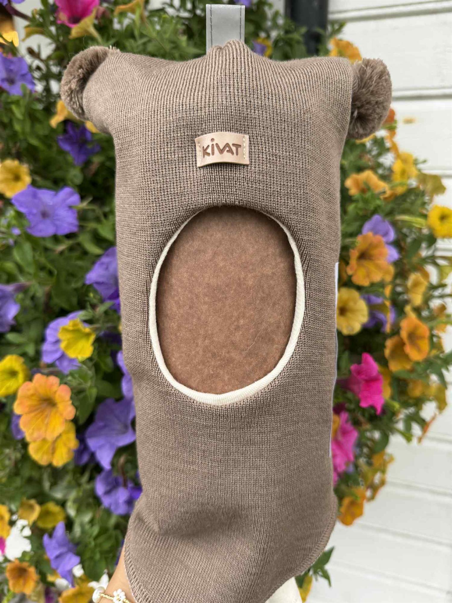 Kivat Balaclava Lue Ull lys Brun