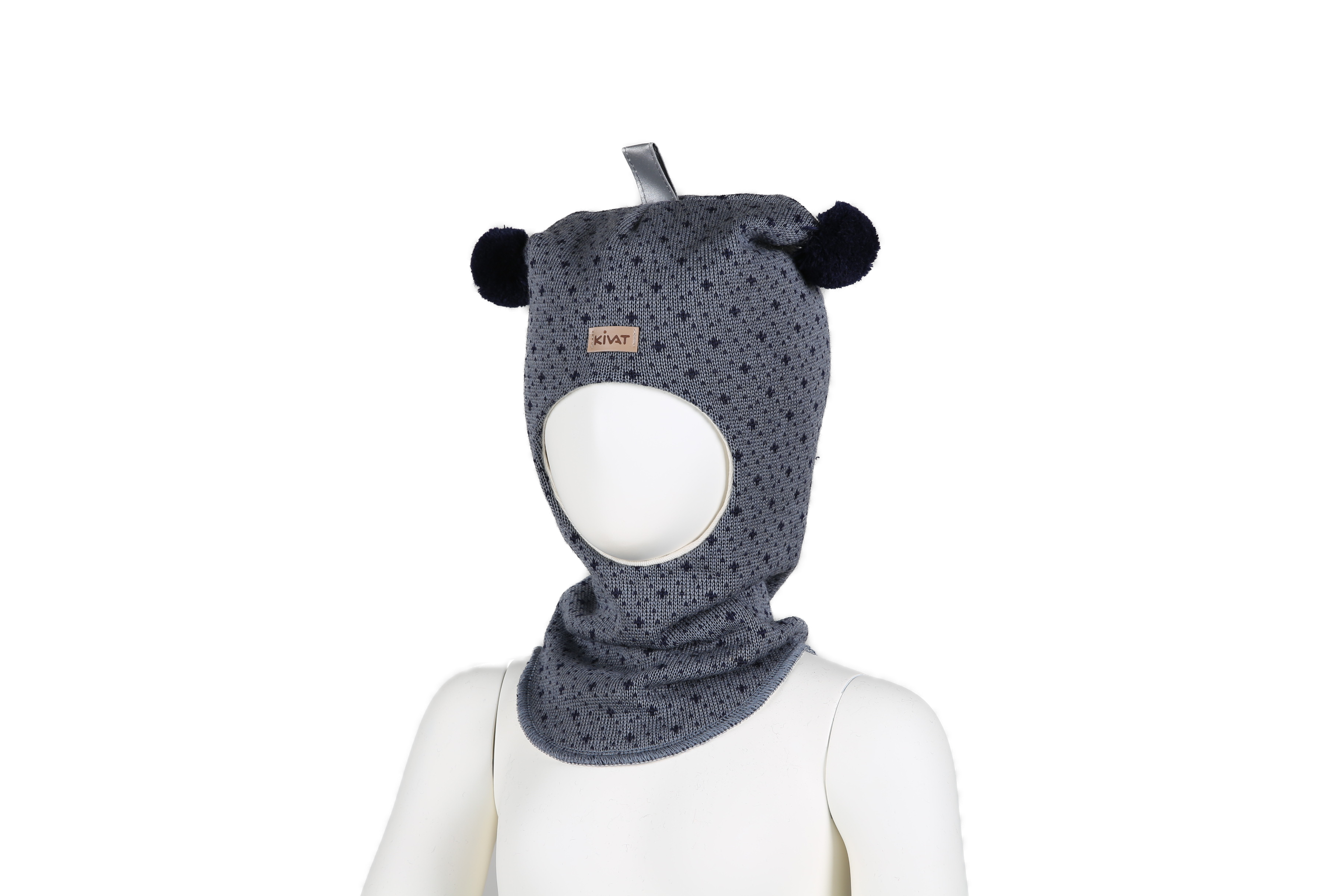 Kivat Balaclava Lue Dueblå/marine bubbles m/skinnlapp