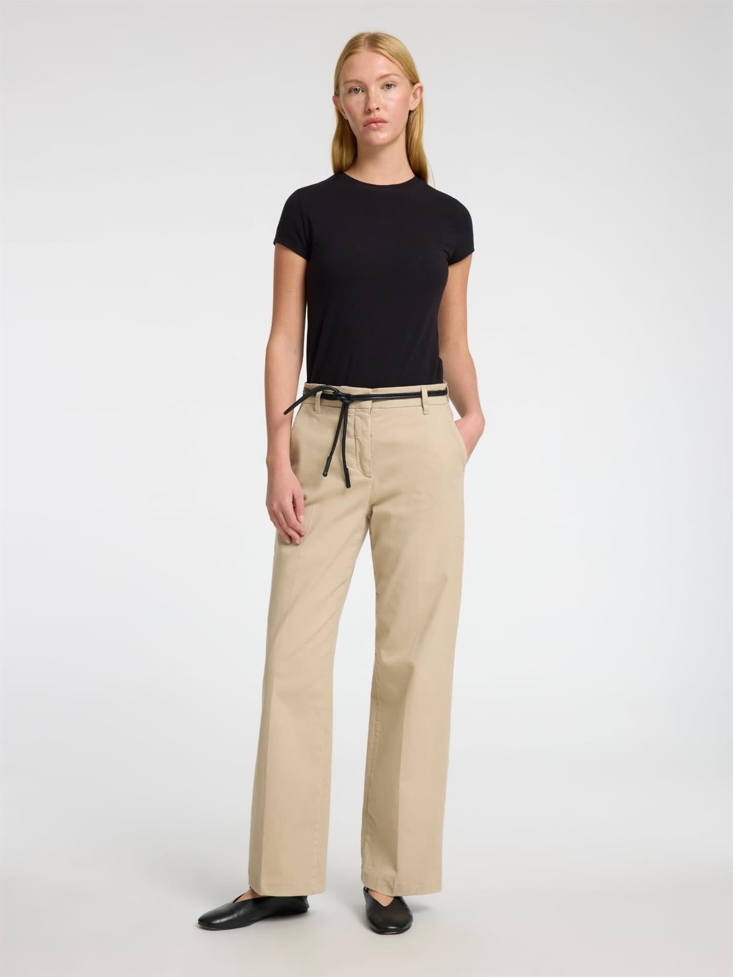 Selected Vera Rita Wide Pant Island Fossil