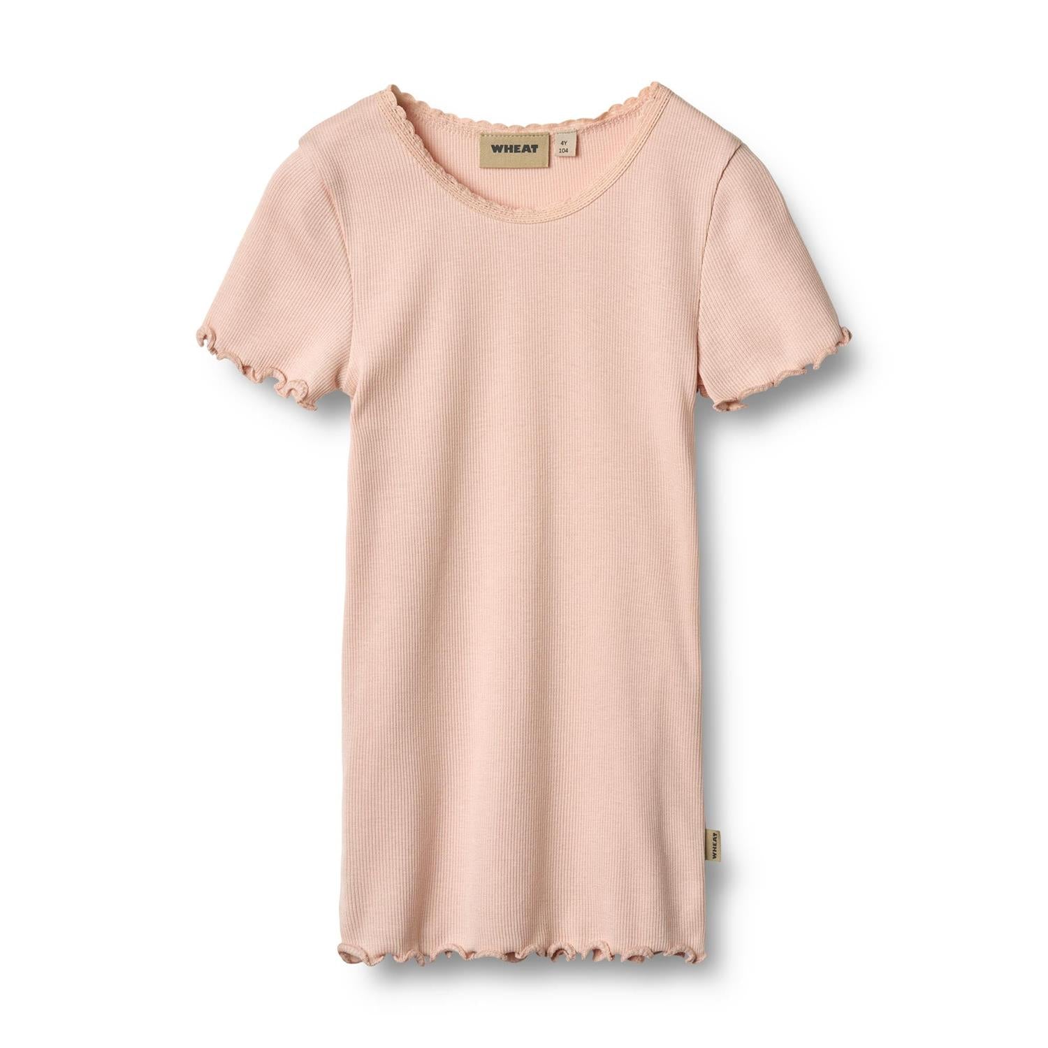 Wheat Rib T-Shirt S/S Katie powder