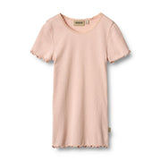 Wheat Rib T-Shirt S/S Katie powder