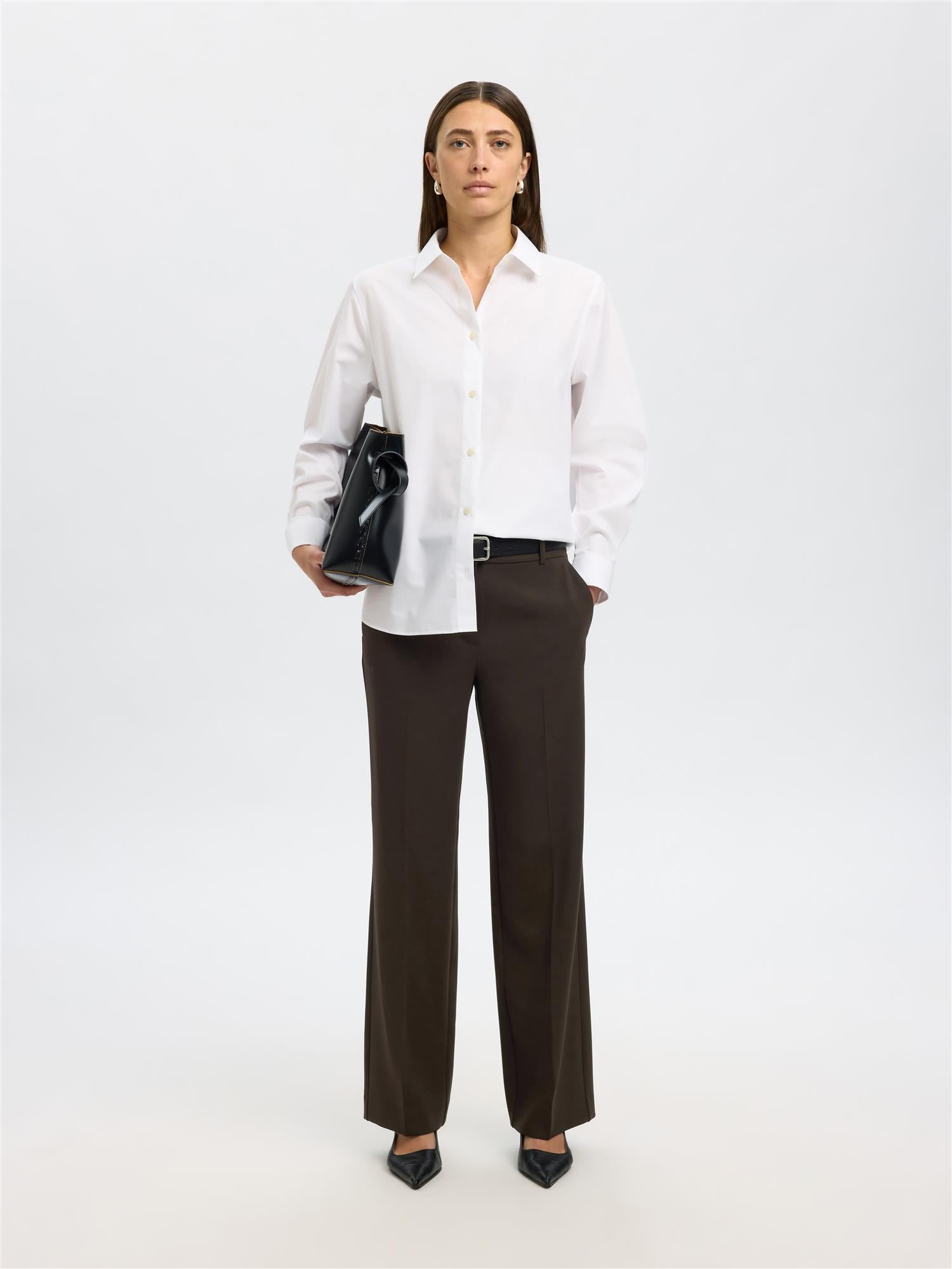 Selected RITA MW WIDE PANT FD Delicioso