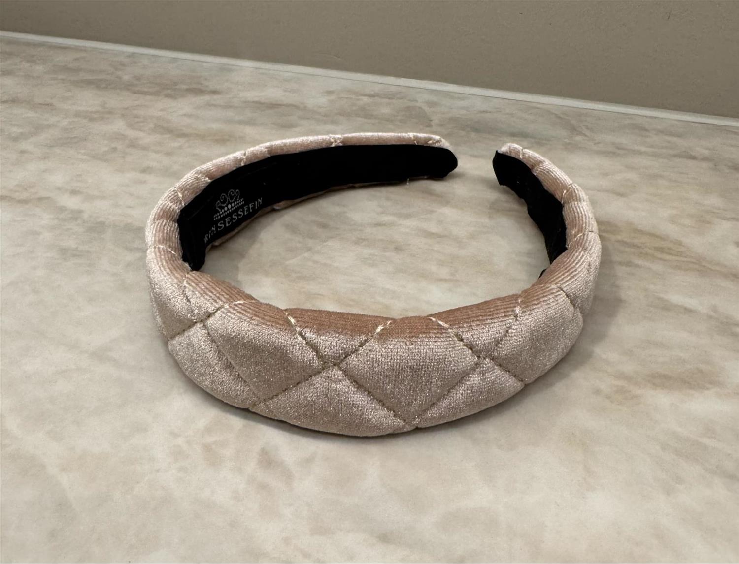 Prinsessefin Hårbøyle Velvet Beige