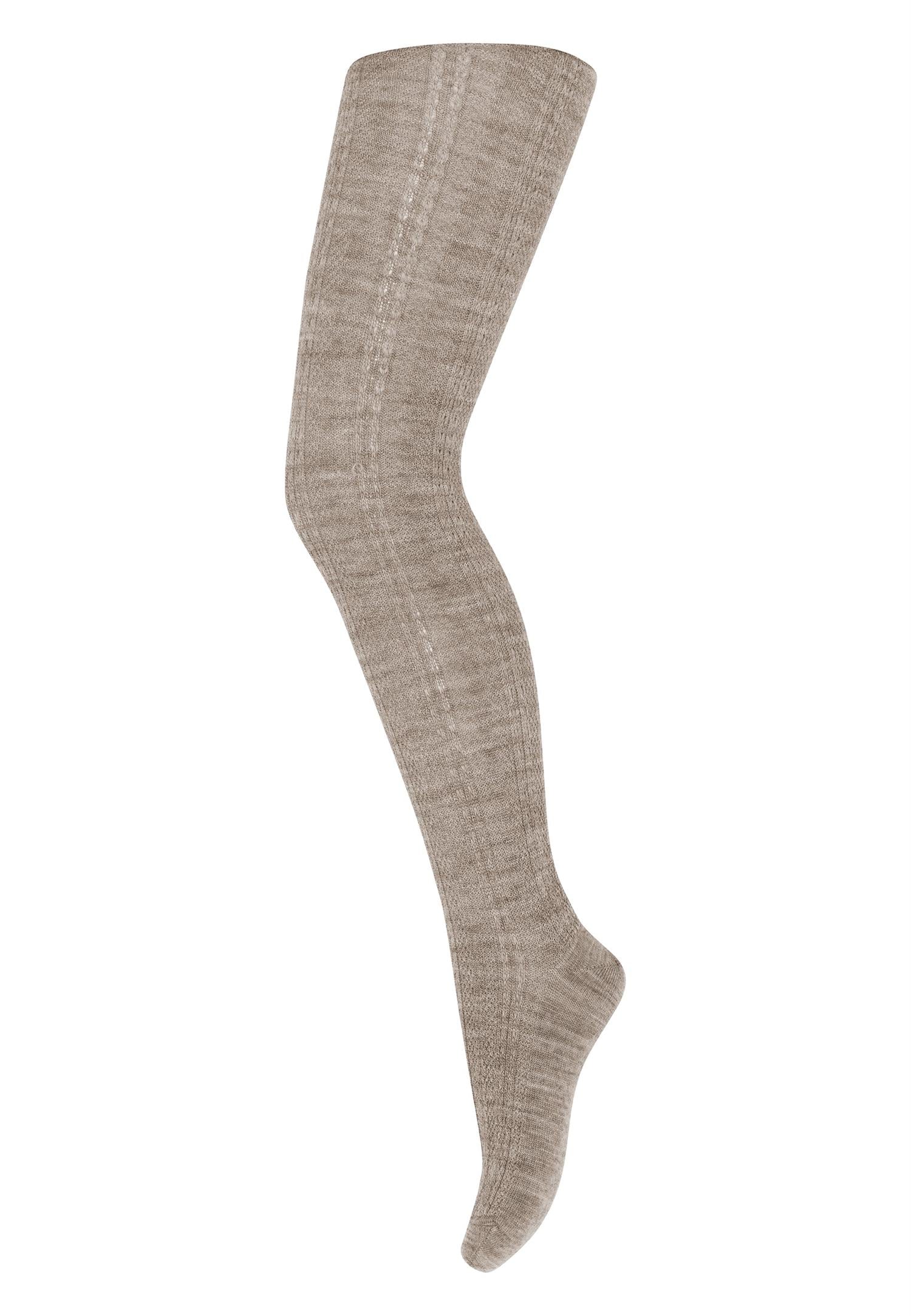 MP Hanna TIGHTS Wool Light Brown Melange