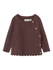 Lil Atelier Laguna Wrap Knit Peppercorn