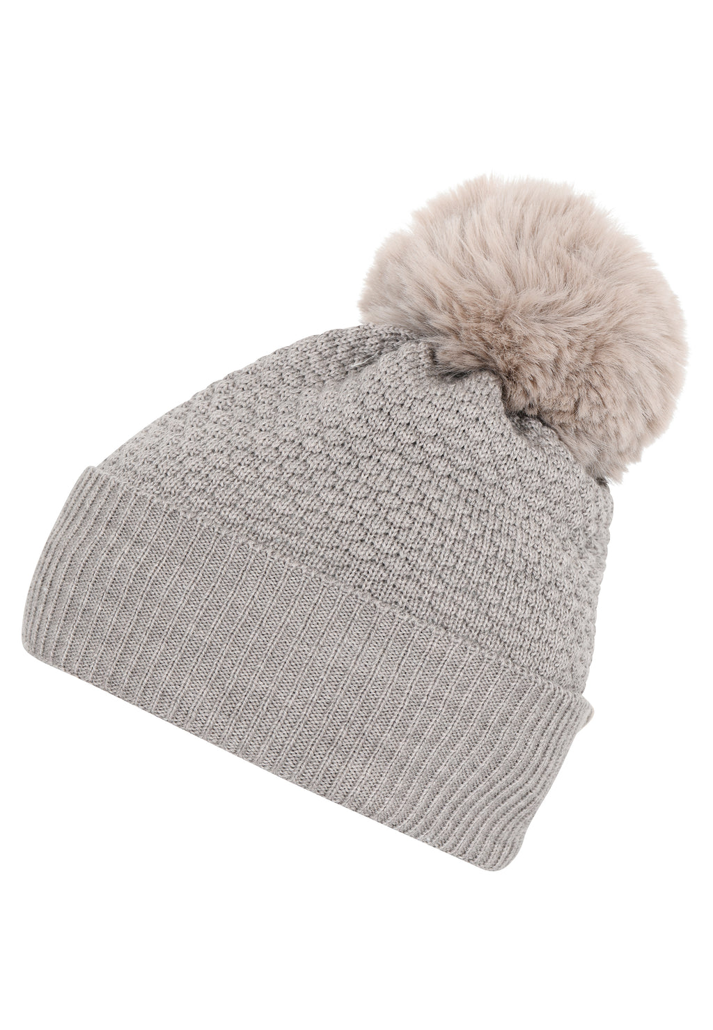 Mp Wool Oslo Beanie Light Brown Melange