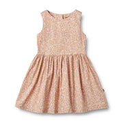 Wheat Dress Thelma lilac flowers