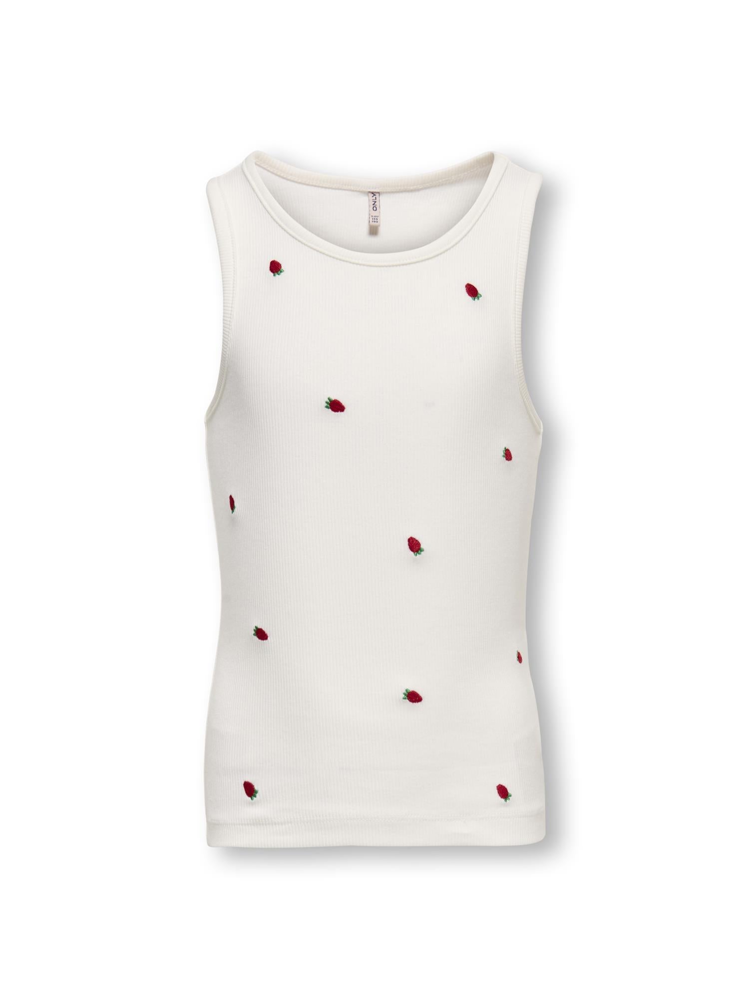 KidsOnly JILLY EMB WASHED TANK Strawberry