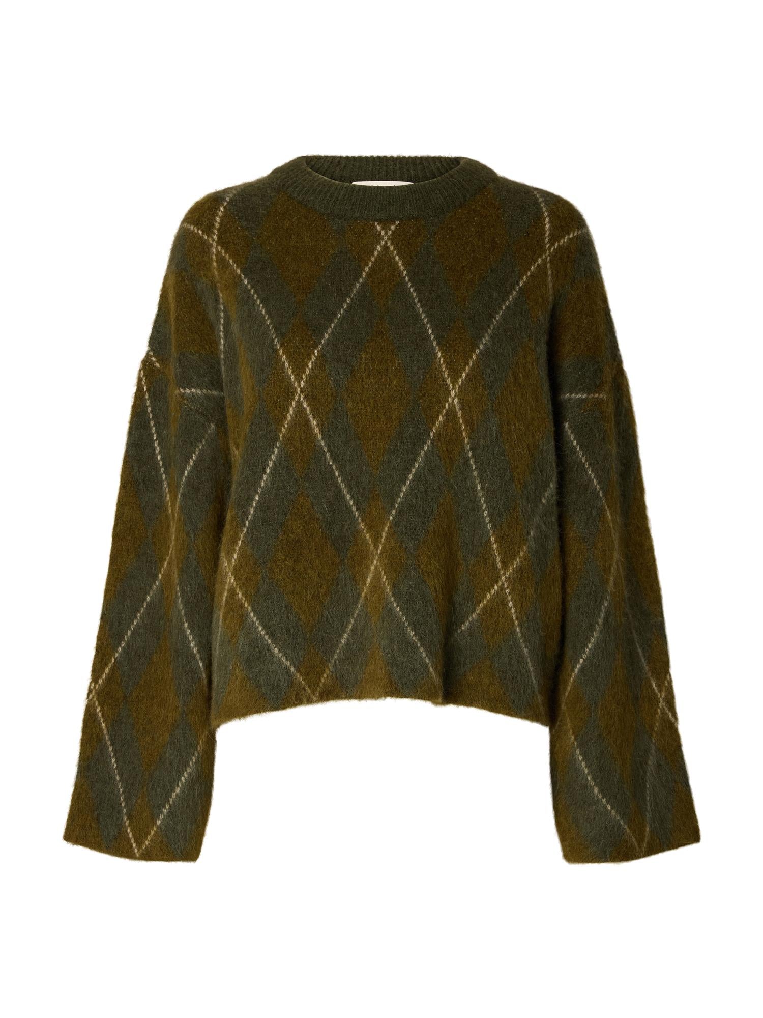 Selected LULU BRUSHED ARGYLE