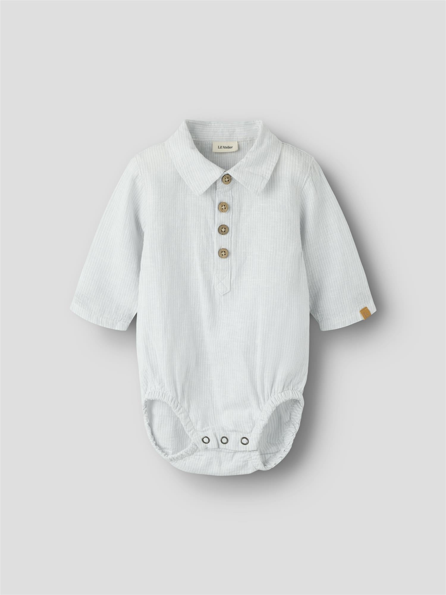 Lil Atelier Jesper Body Shirt Gray Dawn