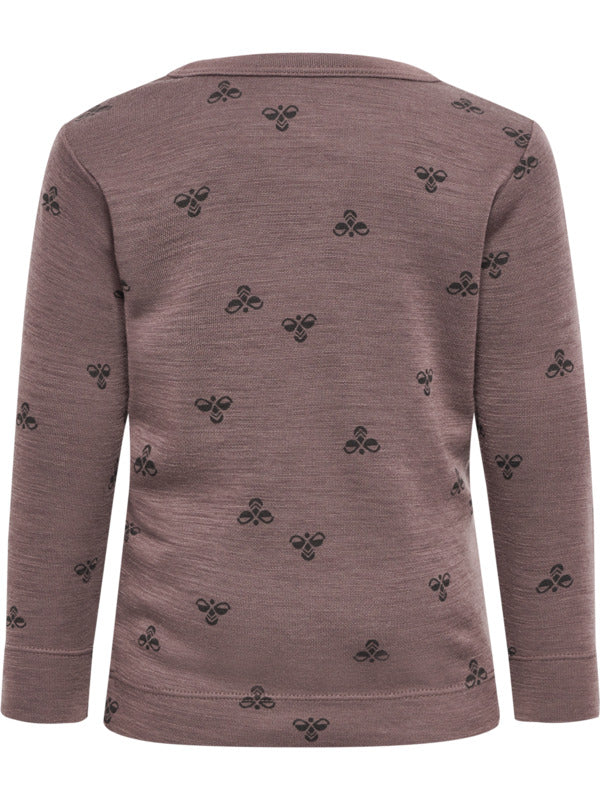 Hummel Wool Mini LS T-shirt Peppercorn