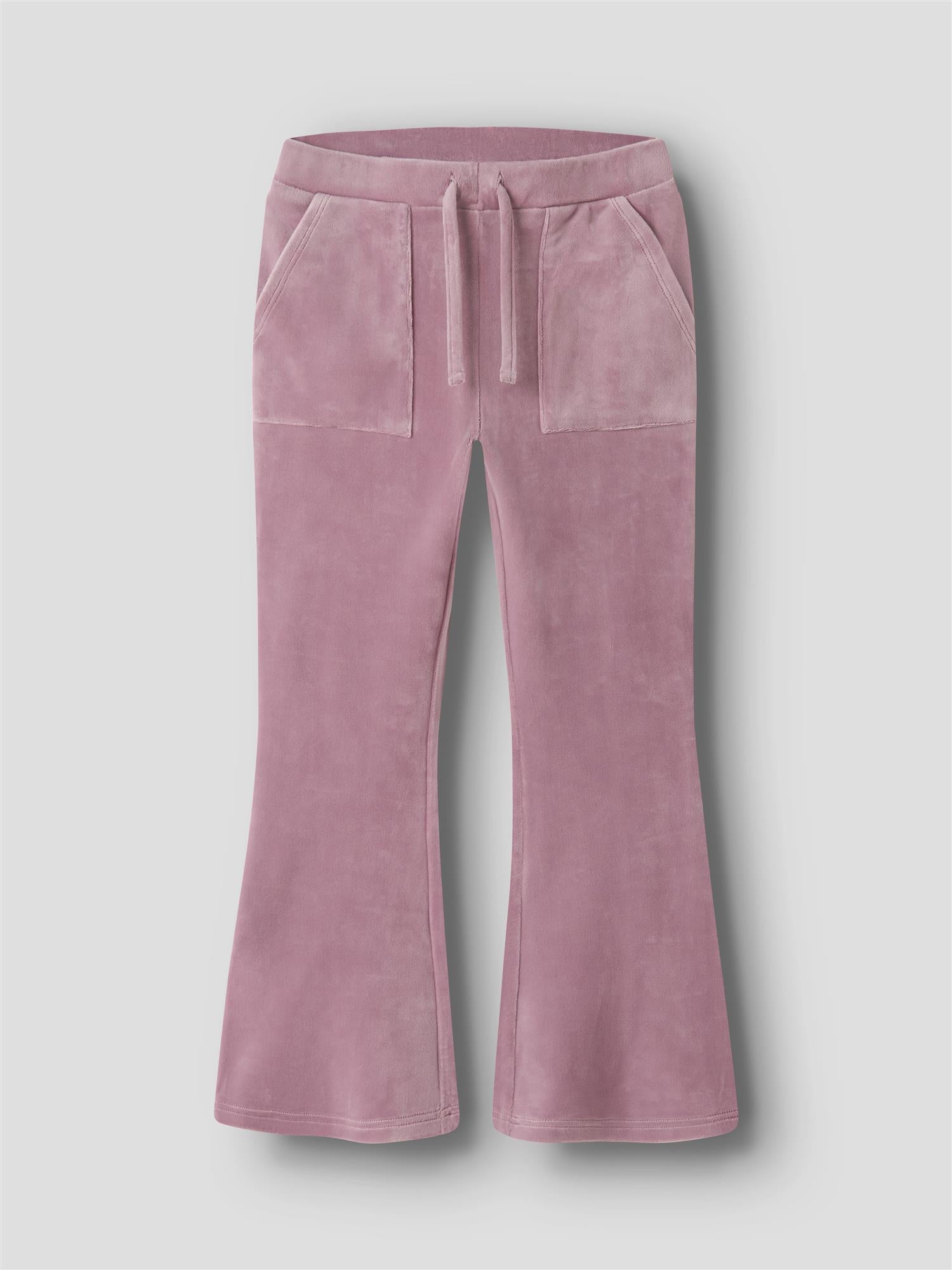 Name it FLILI VELOUR BOOTCUT PANT ROSA