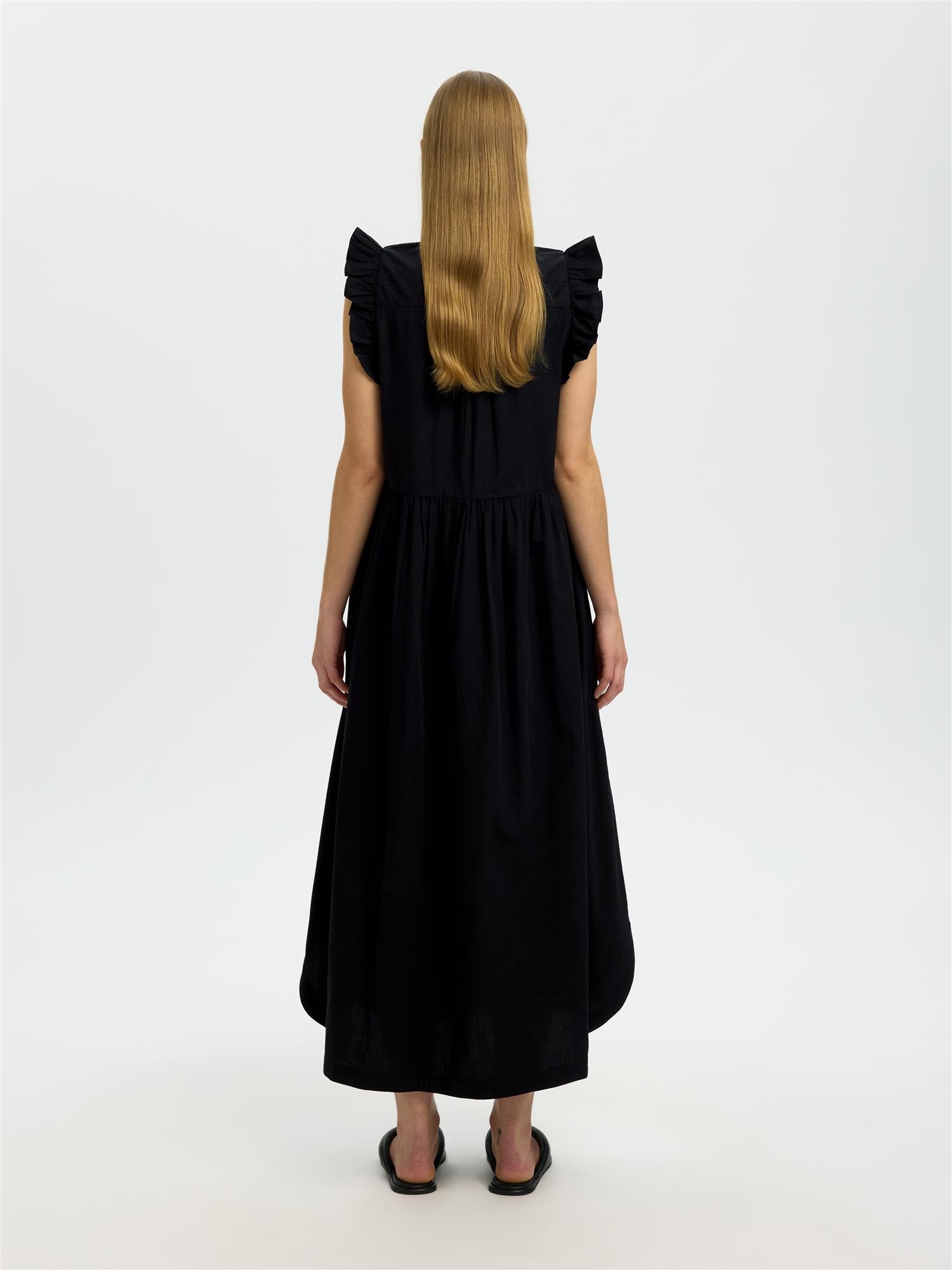 Selected BLAIR-IDA REGULAR SL LONG DRESS Black