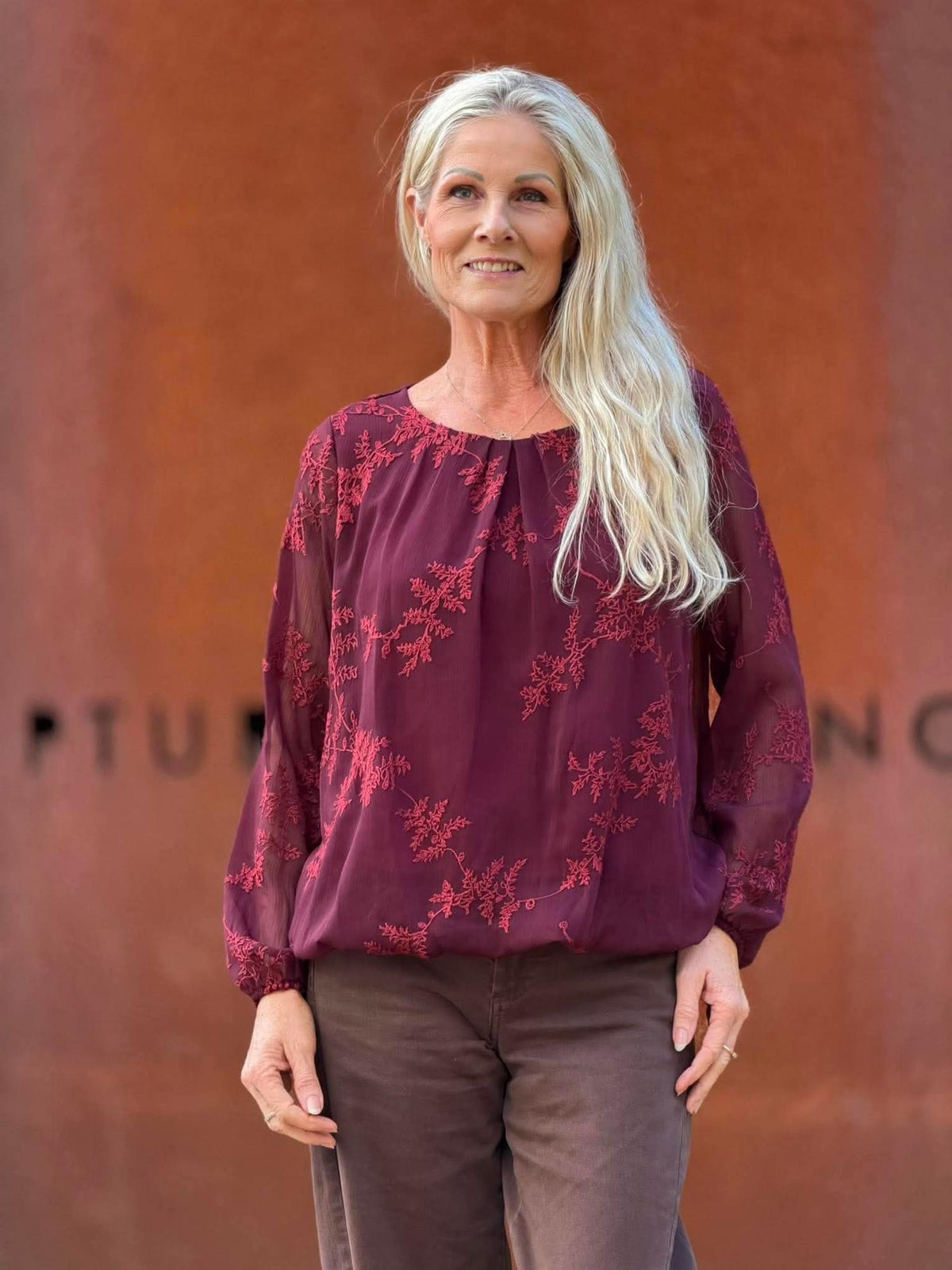Pepper Coza Bluse Vinrød