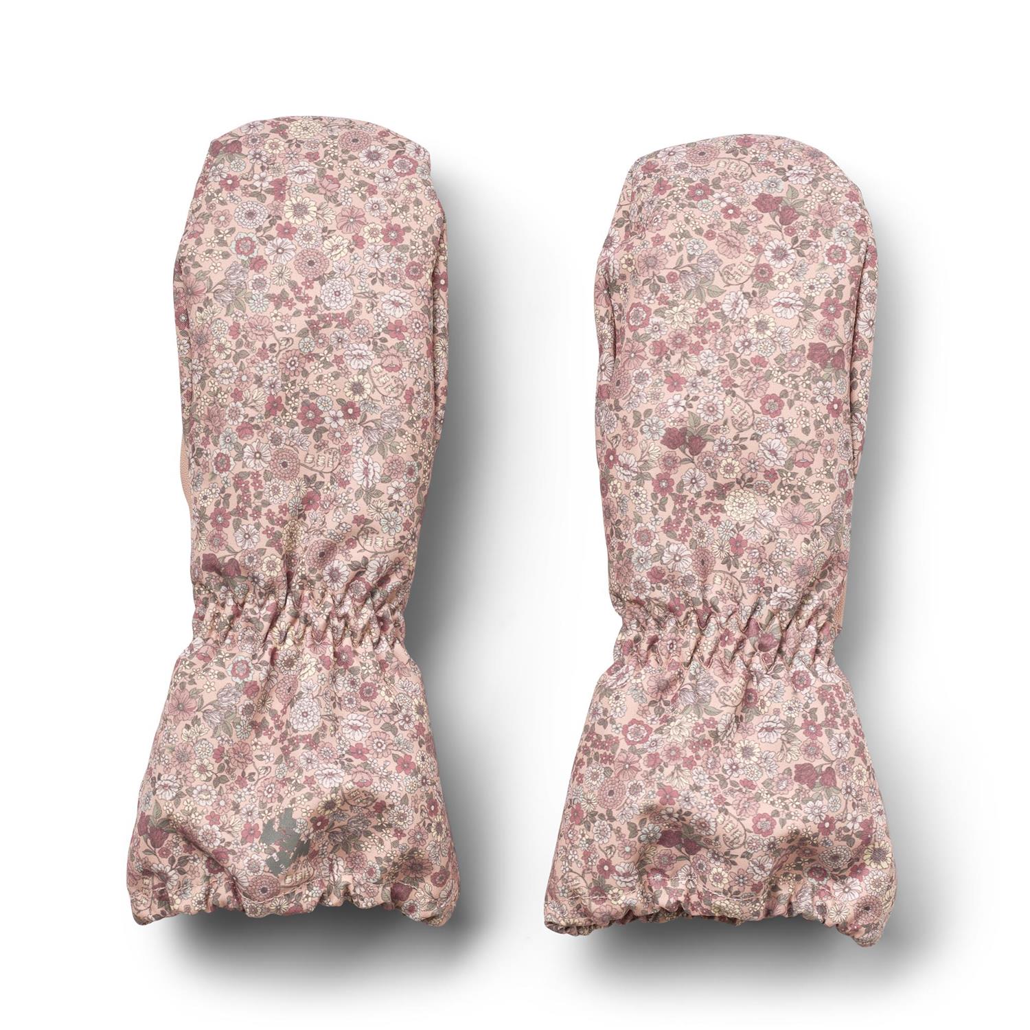 Wheat Mittens Monta rose dust flowers