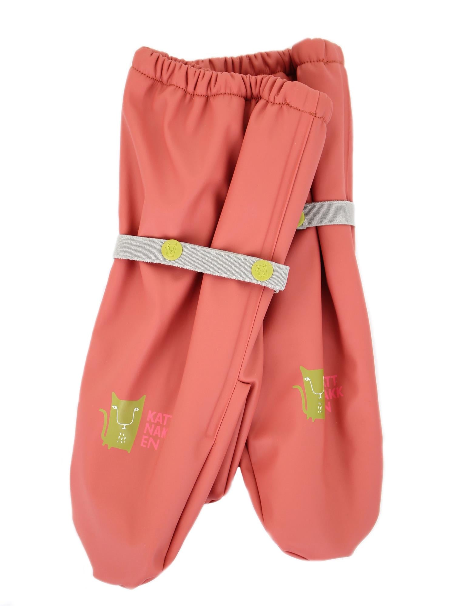 Kattnakken Regnvottar Barn Mørk Rose