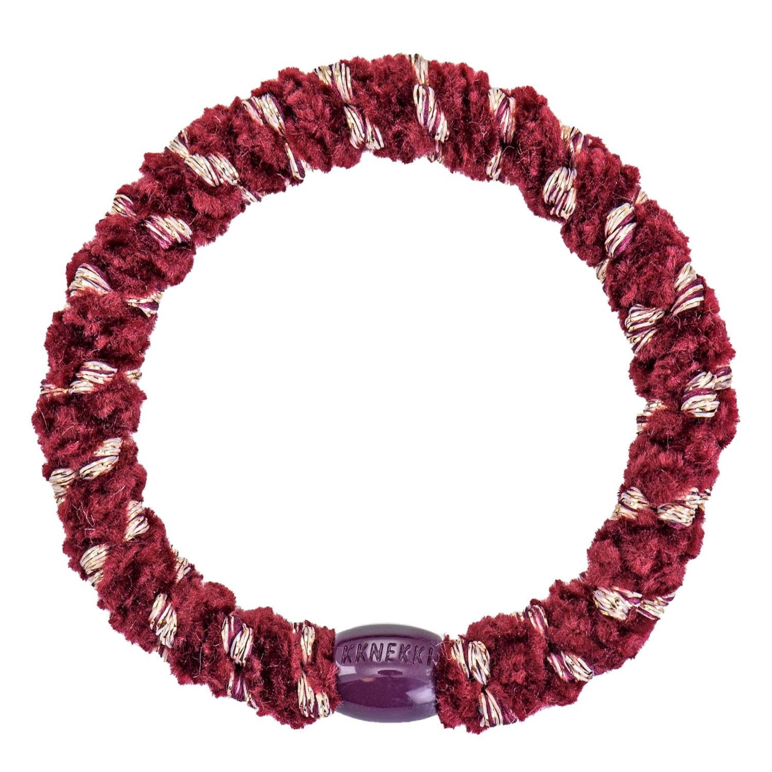 Kknekki  VELVET STRIPE BORDEAUX