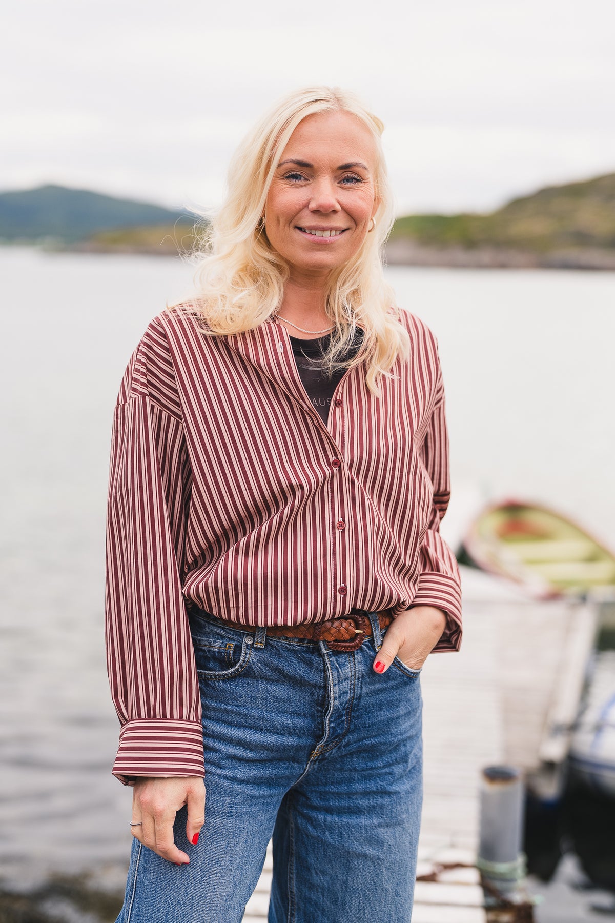 Raus Ida Maja Shirt STP B Rose/Choco T