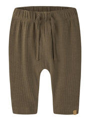 Lil Atelier Gabo Bib Loose Pant Teak