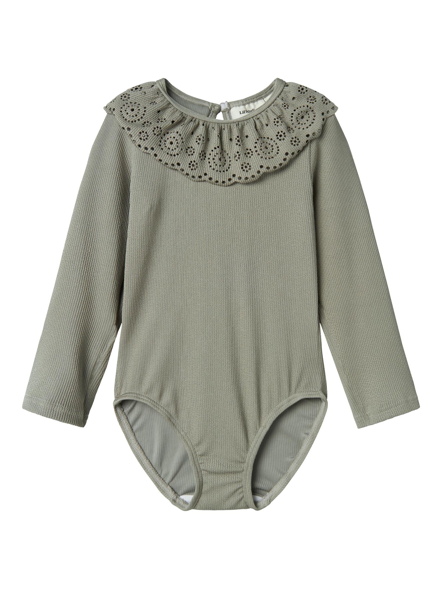 Lil Atelier Fola swimsuit Forest Fog