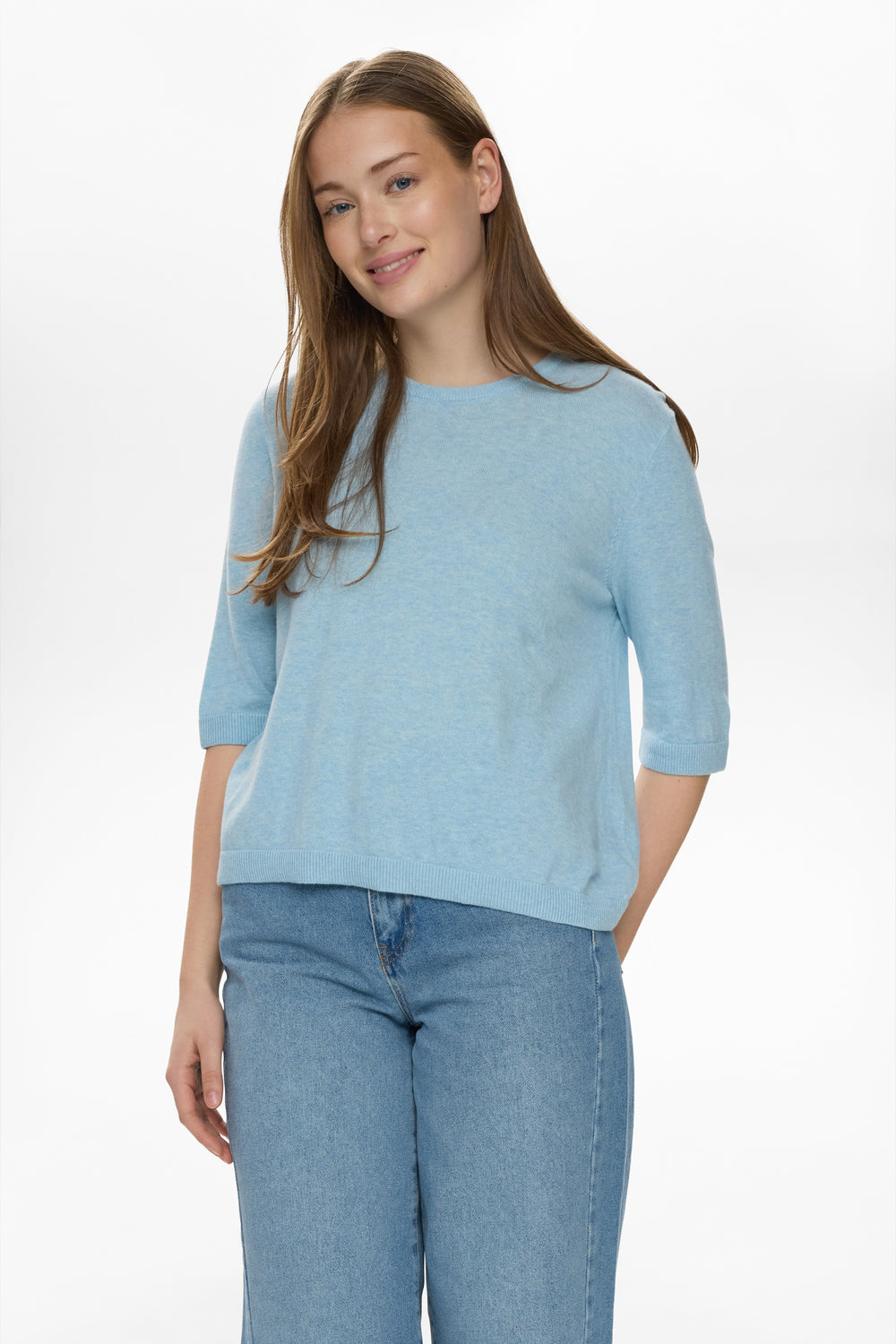 NUCALLY SS PULLOVER Airy Blue