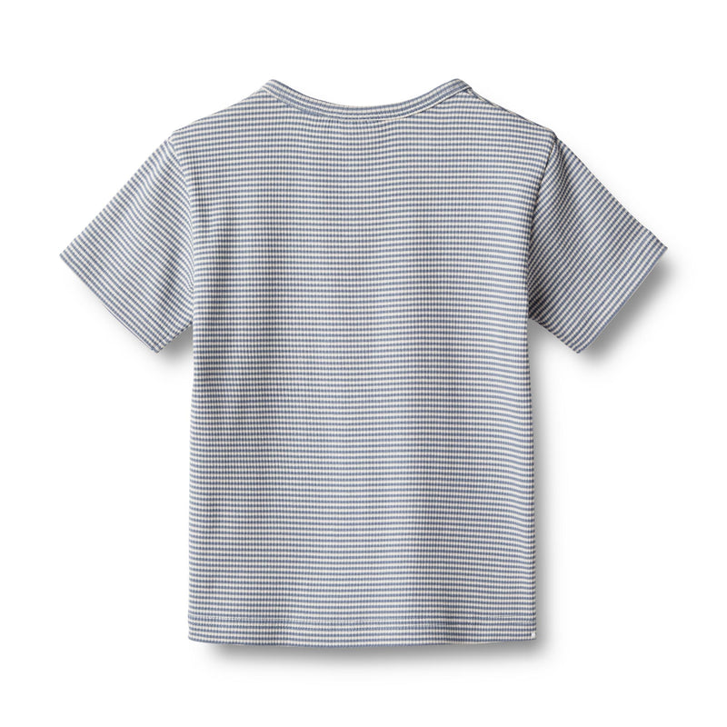 Wheat T-Shirt Lumi blue stripe