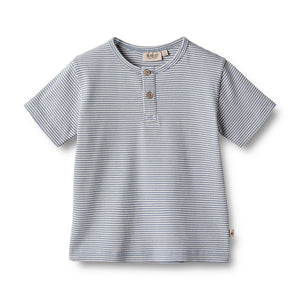 Wheat T-Shirt Lumi blue stripe