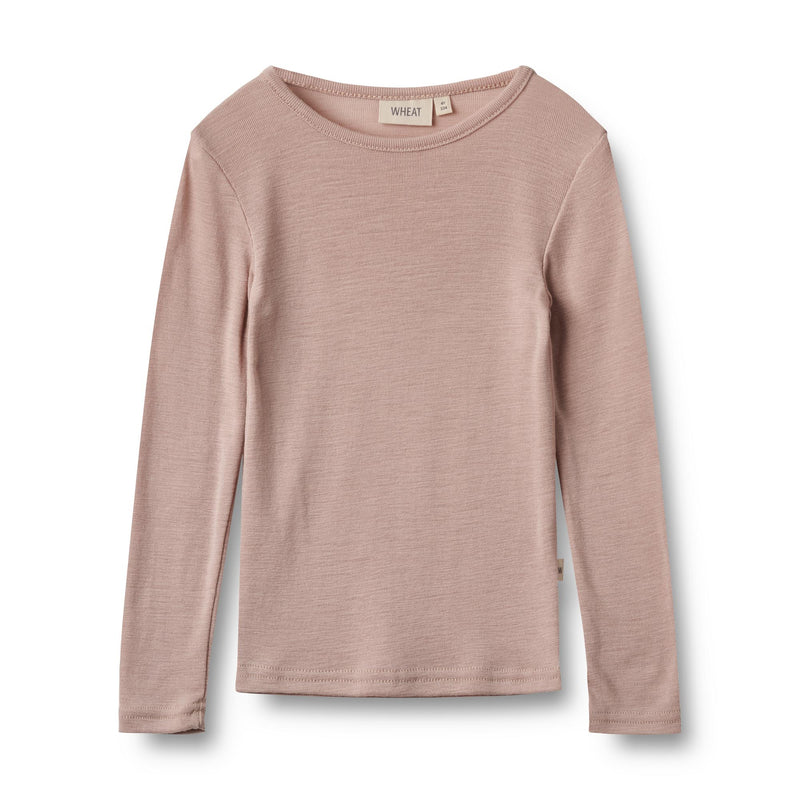 Wheat Wool T-Shirt L/S Alfie Dry Rose