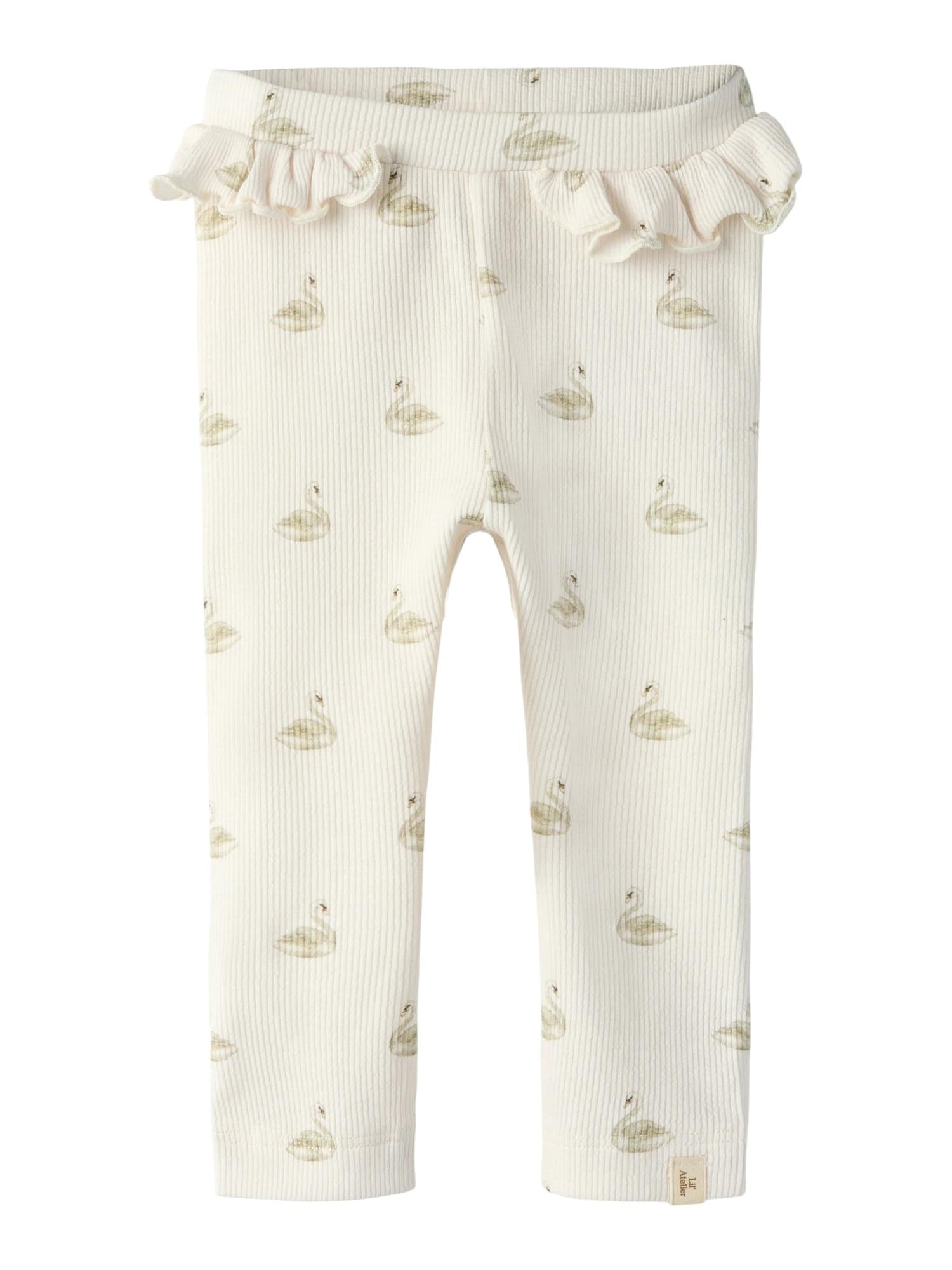 Lil Atelier Gavo Efi Slim Leggings Swan