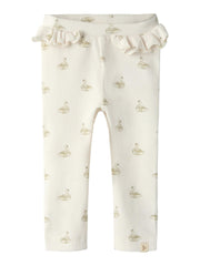 Lil Atelier Gavo Efi Slim Leggings Swan