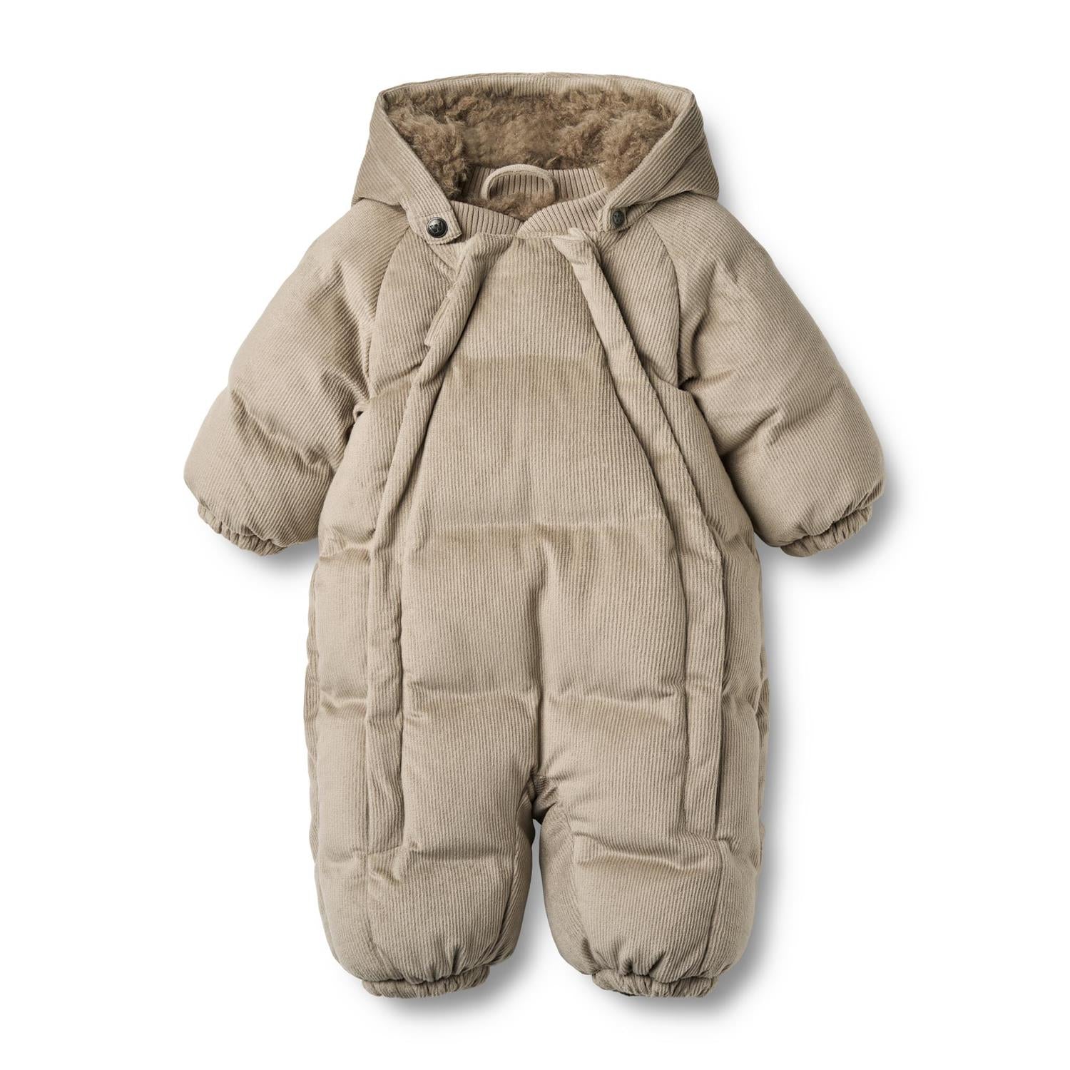 Wheat Puffer Baby Suit Nallo grey stone