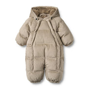 Wheat Puffer Baby Suit Nallo grey stone