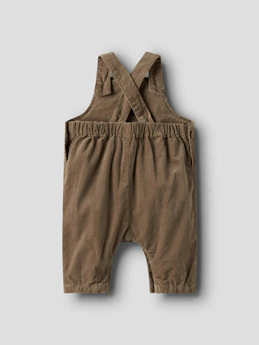 Lil Atelier Somba Loose Cord Overall Sepia Tint