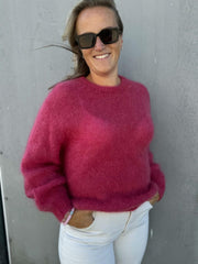 Pepper Lova Mohair Lys Plomme