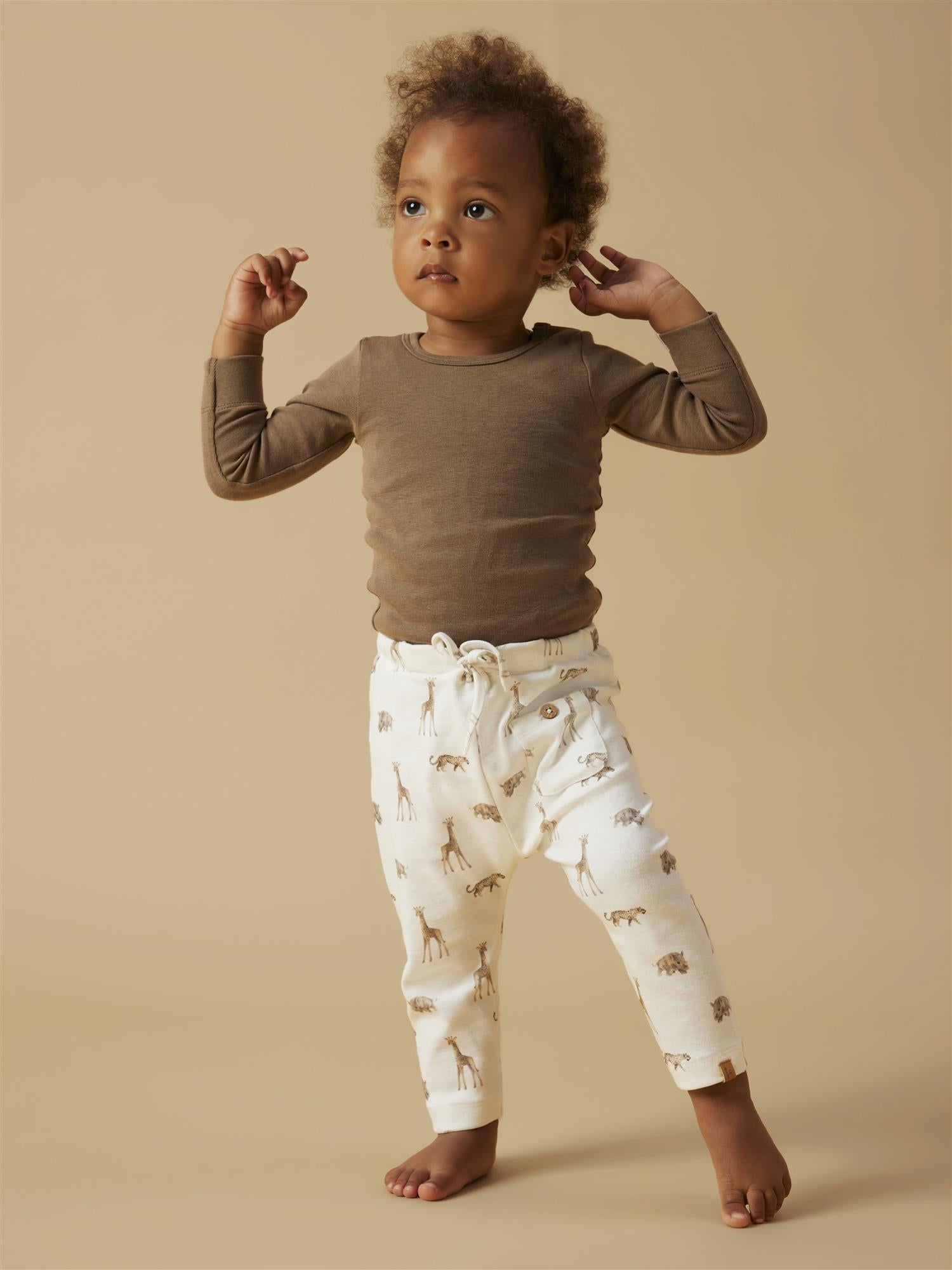 Lil Atelier GAYO Elo Loose Pants Safari