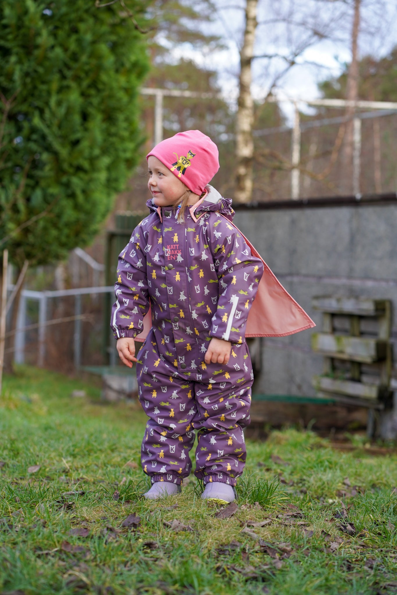 Kattnakken Heilårsregndress Hagl Viola