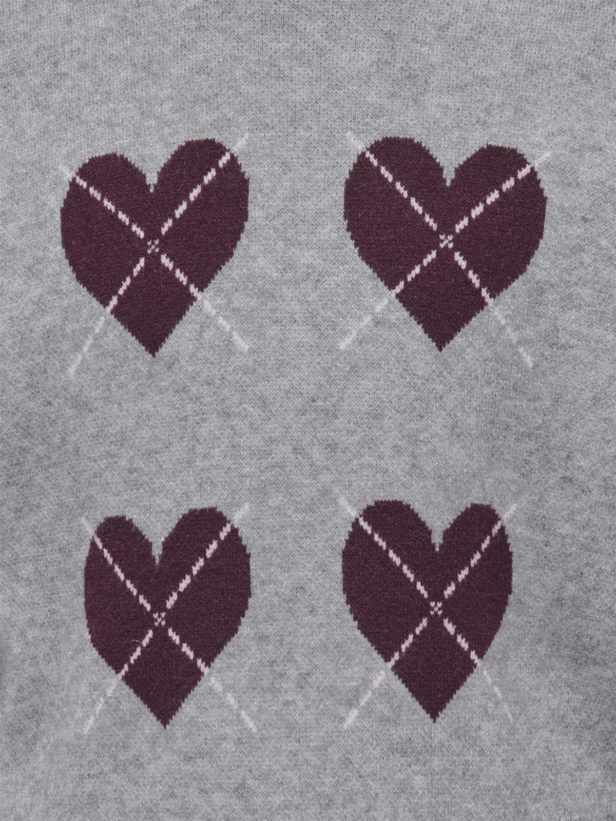 HARLI LS ARGYLE O-NECK PULLOVER