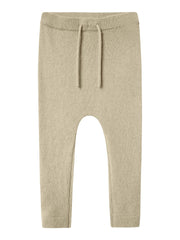Lil Atelier NALIO WOOL KNIT PANT Safari