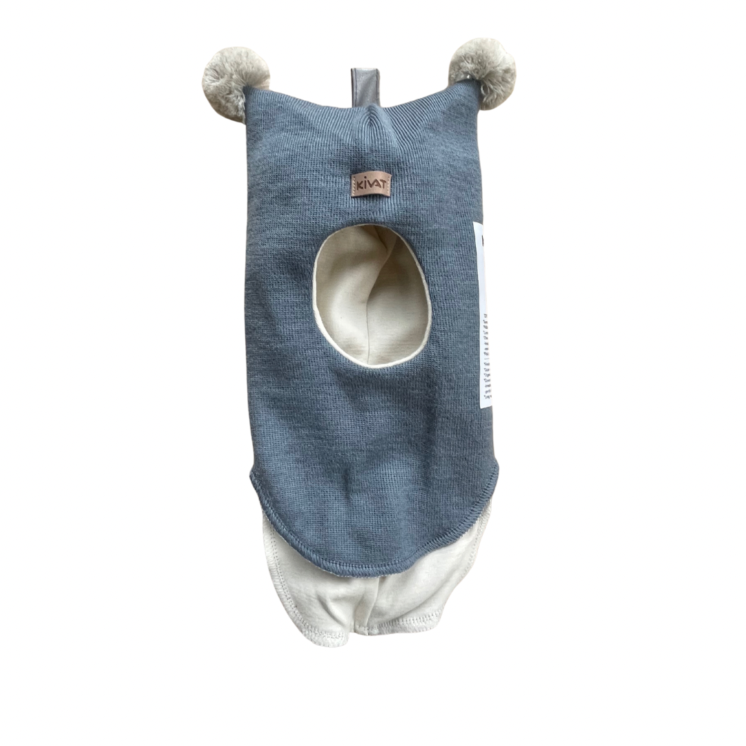 Kivat Balaclava Lue Ull Dueblå,beige dusk m/skinnlapp