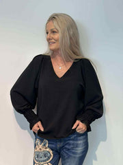 Pepper Laila bluse Svart