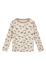 Hust and Claire Abba Top Dinosaur Mocha